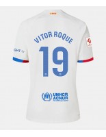 Barcelona Vitor Roque #19 Venkovní Dres pro Dámské 2023-24 Krátký Rukáv